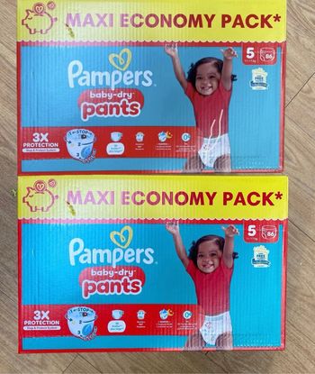 [-25% code SABLIER25] 172 couches Pampers Pants taille 5