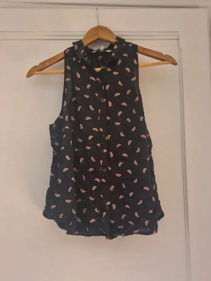 Haut à motifs pastèque