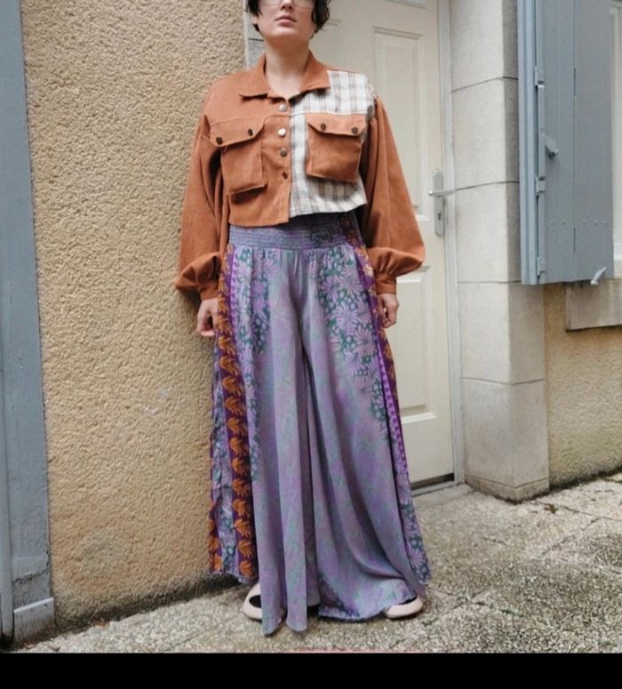 Superbe pantalon indien soie