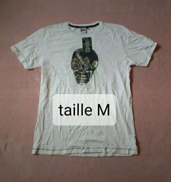 Tee-shirt skull tête de mort taille M mylène farmer