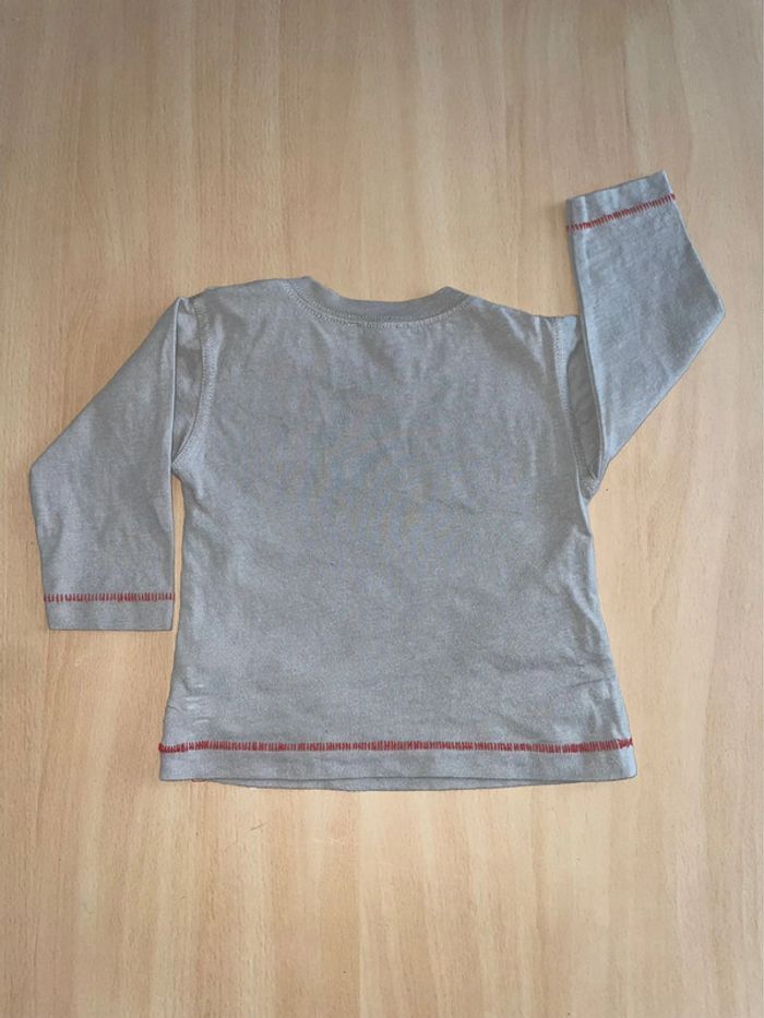 Tee shirt manches longues Absorba 9 mois - photo numéro 4