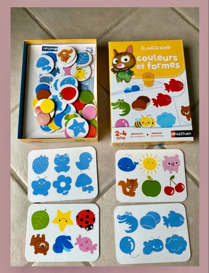 Jeu nathan couleurs et formes parfait état