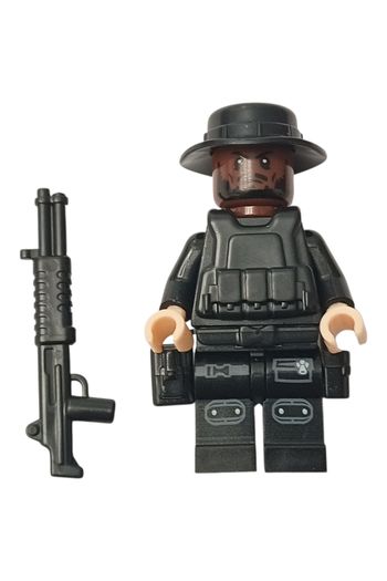 Figurine Style LEGO Figurine LEGO Militaire Forces Spéciales - Commando Noir