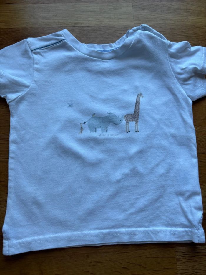 Joli t-shirt MC tartine et chocolat 12 mois garçon