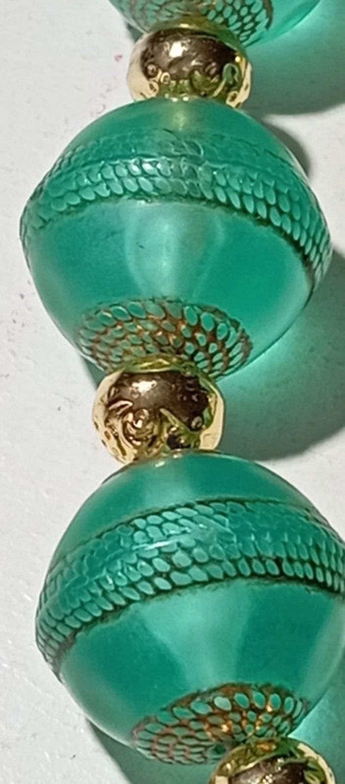 Collier grosses perles transparentes - photo numéro 8