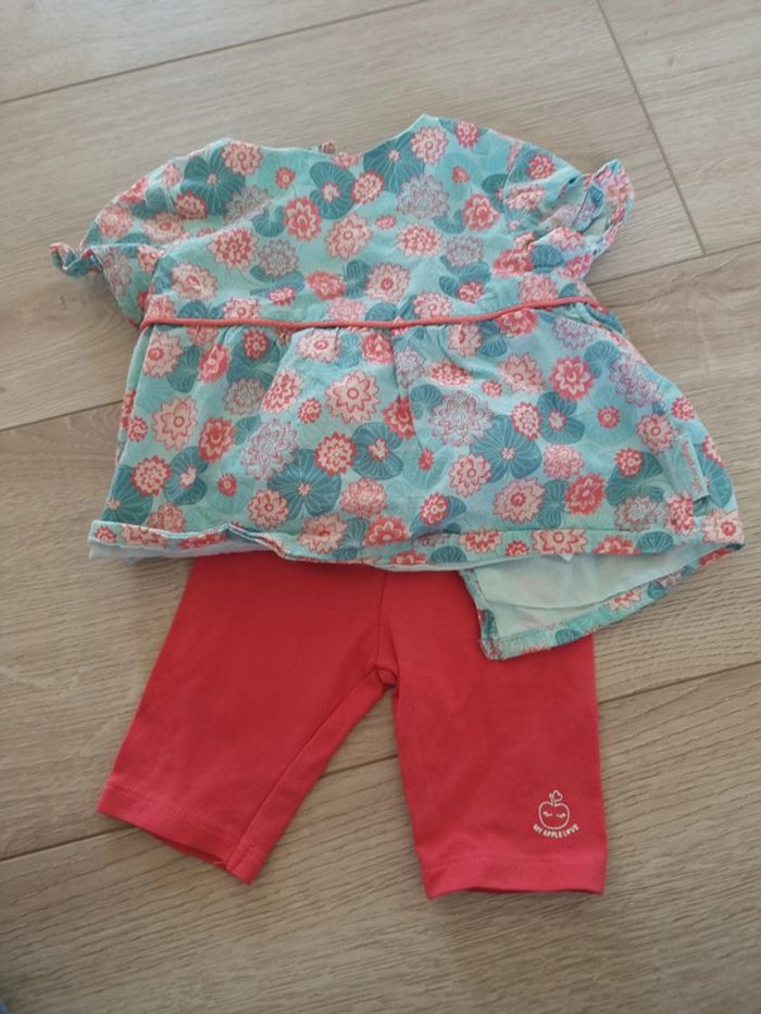 Ensemble d'été motifs floral