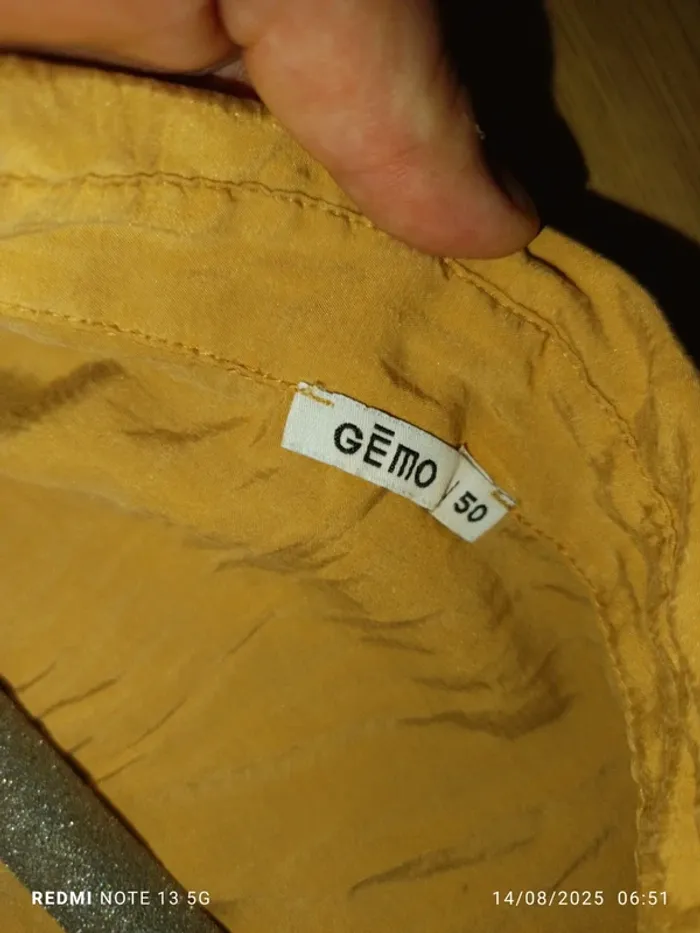 Magnifique chemisier beige Gémo taille 50 - photo numéro 3