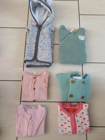 Lot de 6 vestes 3 mois