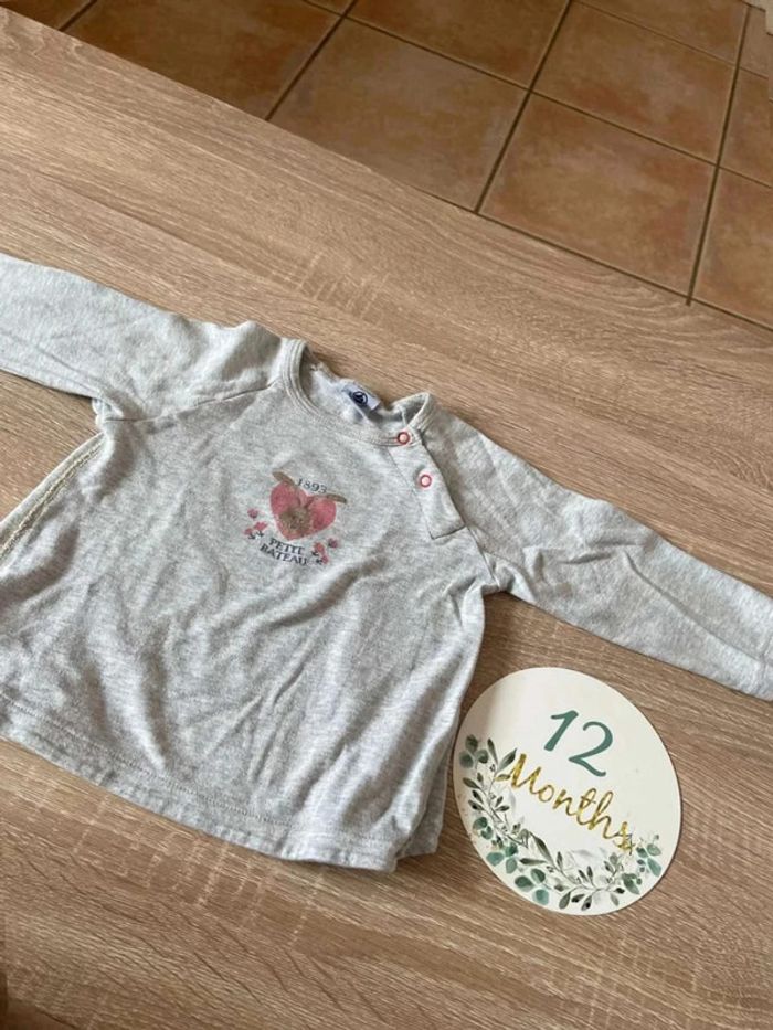 T-shirt manches longues 12 mois