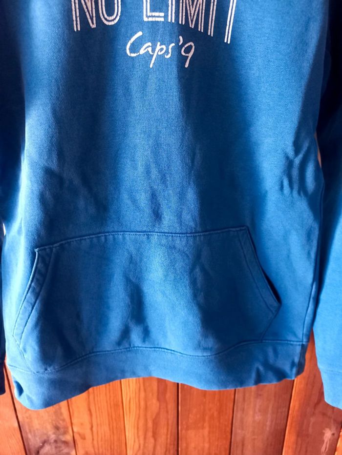 Sweat à capuche bleu - photo numéro 3