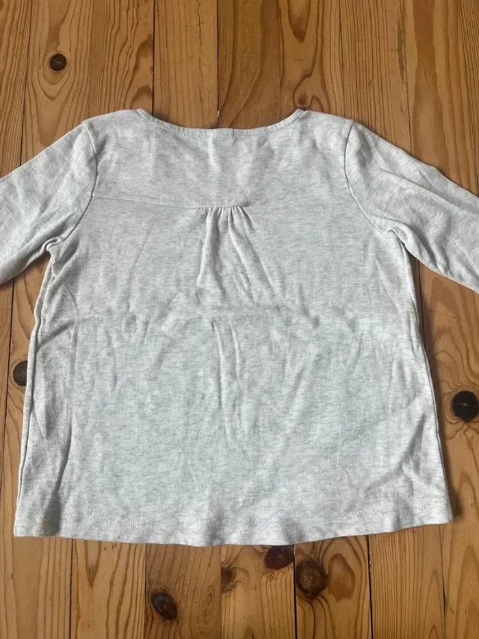 Tee-shirt gris Petit Bateau 8 ans - photo numéro 3