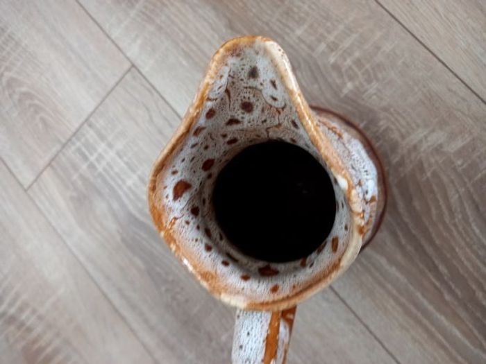 Pichet 1 litre en faience marron - photo numéro 3