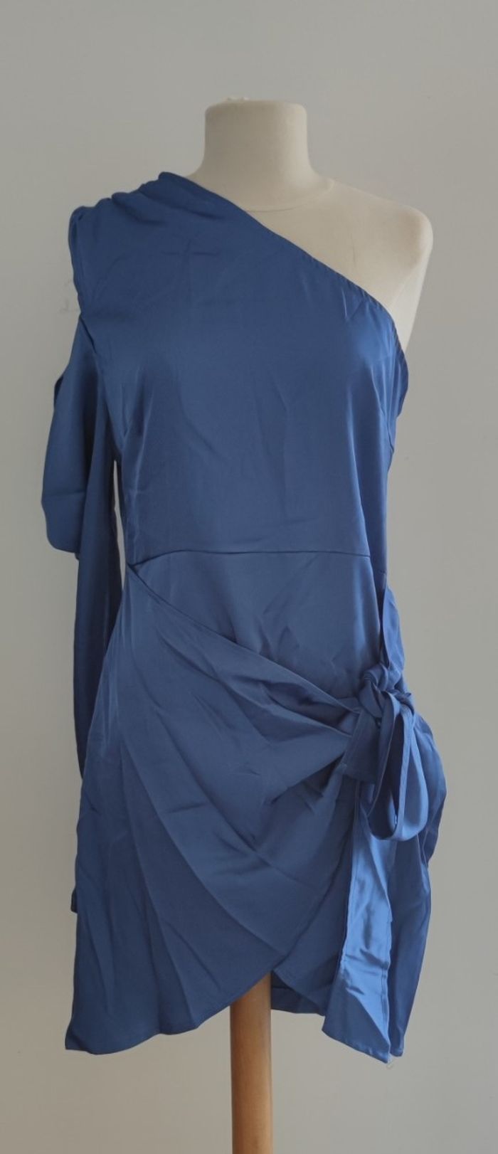 Robe d'été et de soirée marque Ravibelle Paris taille L couleur bleu pour femme