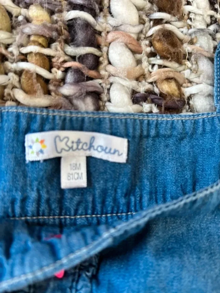 Robe en jean bebe kitchoun 18 mois - photo numéro 3