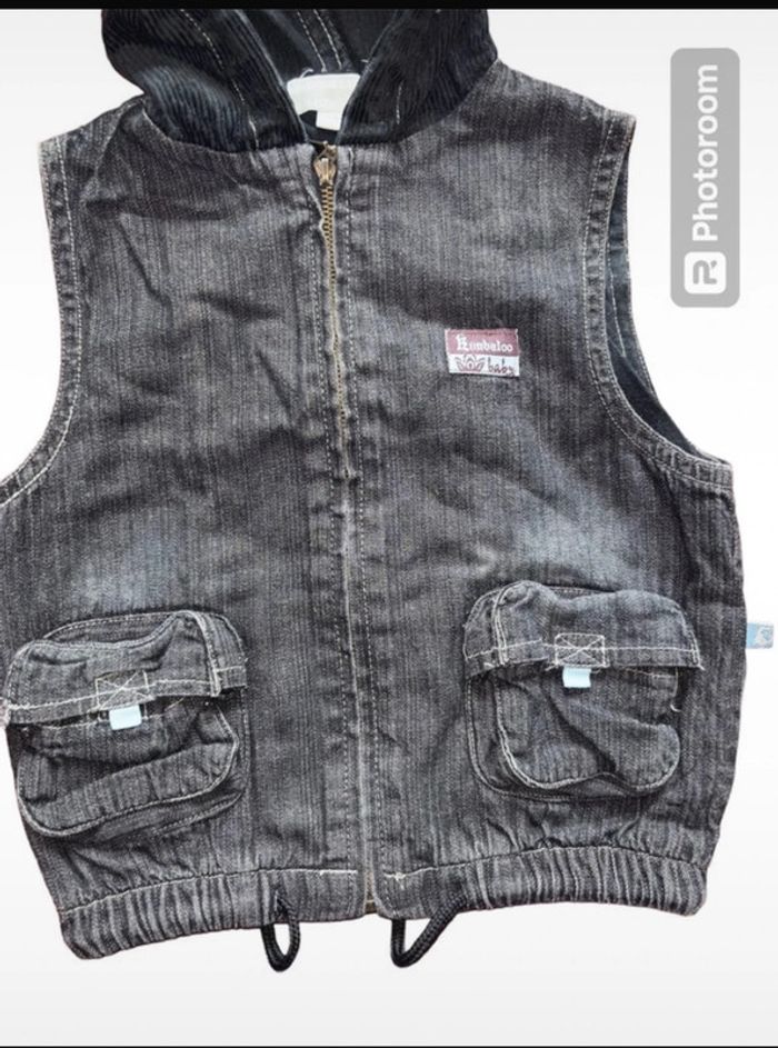 Veste en jean sans manche 18 mois - photo numéro 2