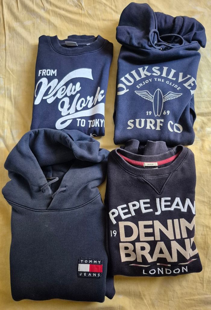 Lot de 4 Sweats bleu marine