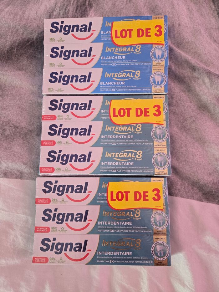 9 dentifrices signal neufs