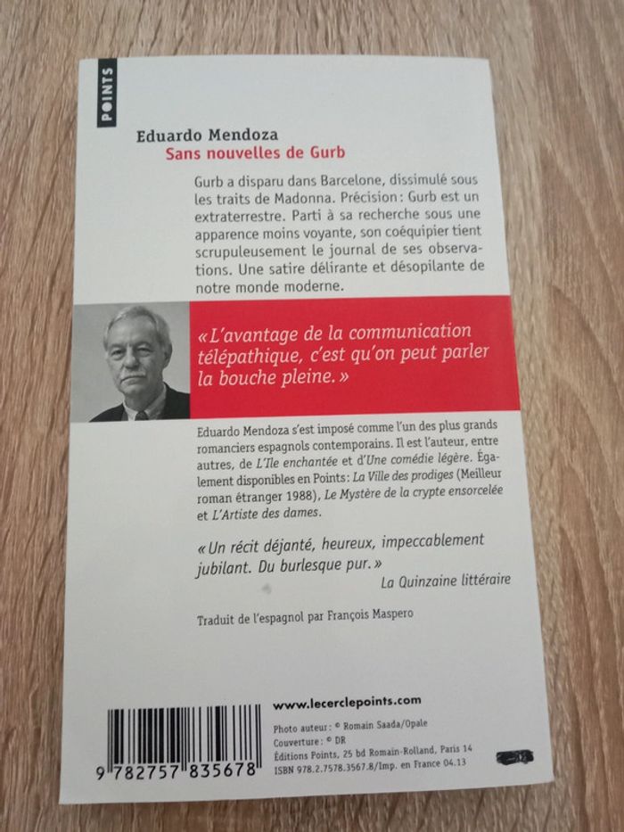 Eduardo Mendoza 🔹 Sans nouvelles de Gurb - photo numéro 2
