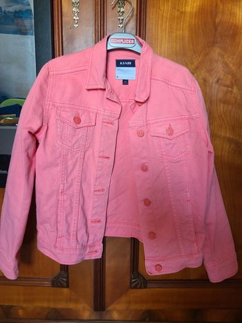 Veste en jeans rose