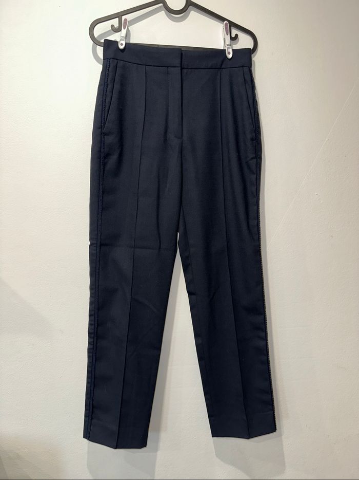 Pantalon bleu marine Sandro