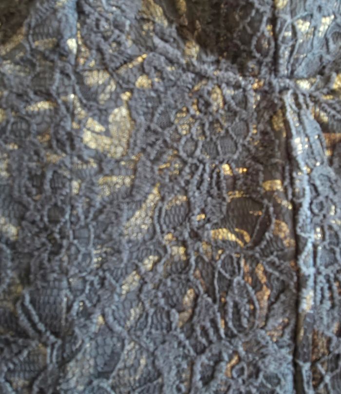 Morgan Bustier Dentelle Noir Doré Très Bon État 38 - photo numéro 3