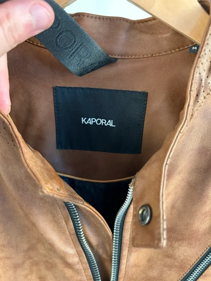 Veste Biker Kaporal Camel M neuve - photo numéro 3