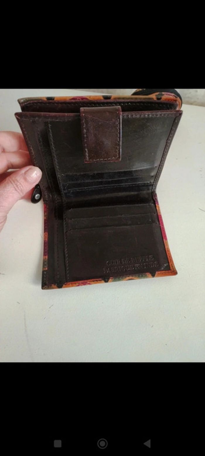 Porte feuille en cuir de buffle - photo numéro 3