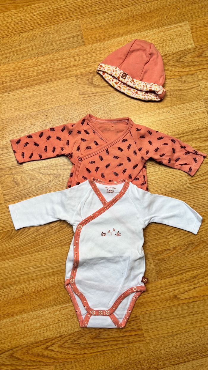 Lot body bébé fille