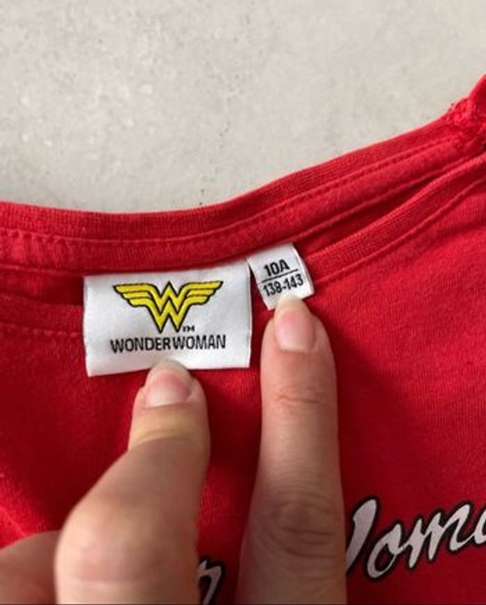 Tee shirt manches longues rouge 10 ans - photo numéro 3