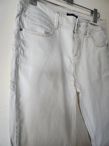 Jean droit blanc elasthanne Promod