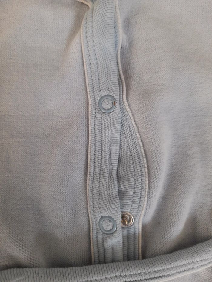 Pyjama bleu 12 mois en velours - photo numéro 5