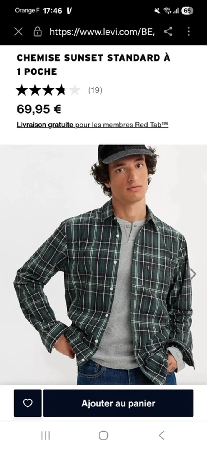 Chemise levis sunset - photo numéro 6