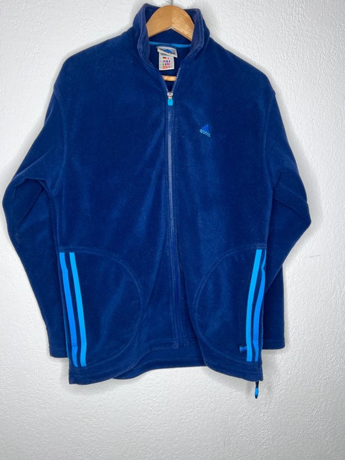 TrackJacket, polaire, Adidas bleu marine rétro Y2K- très bon état - photo numéro 3
