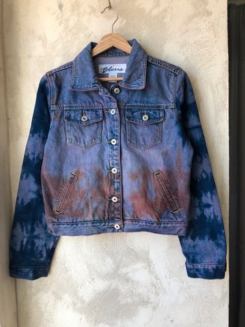 Veste en jean tie and dye M