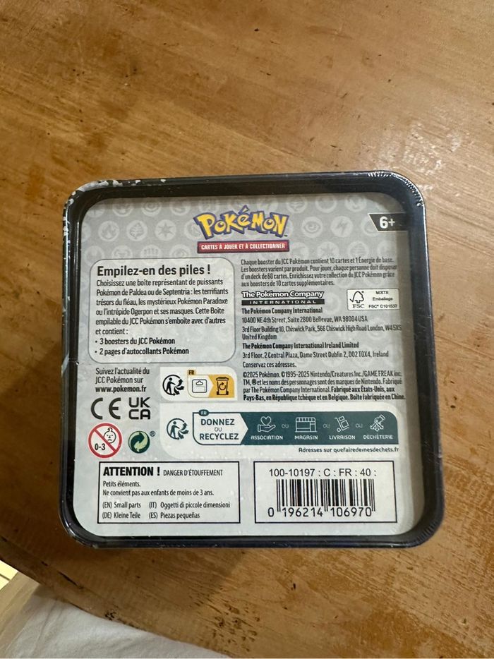 Pokemon Tin Cube 2025 neuf scelle - photo numéro 5