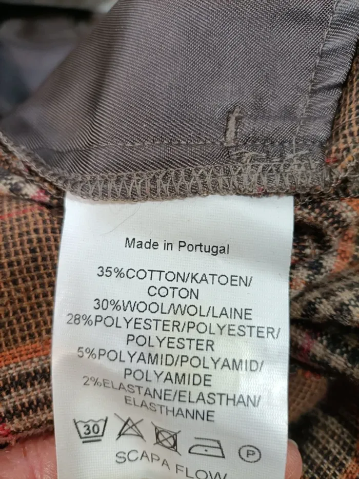 Pantalon Scapa Flow Hiver motif Écossais 38 - photo numéro 3