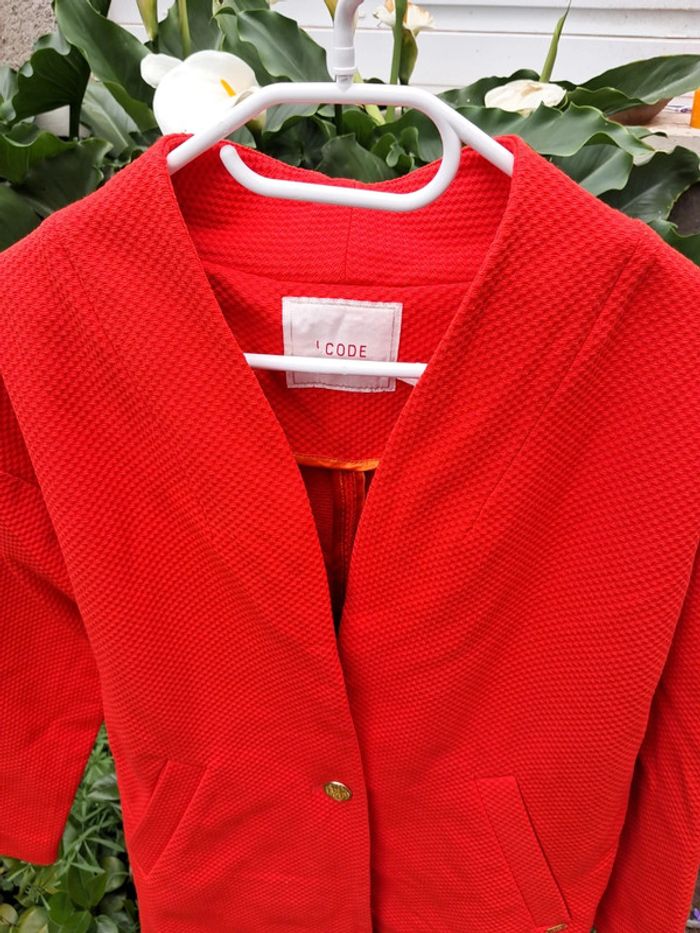 Veste blazer femme vintage corail I Code S - photo numéro 2