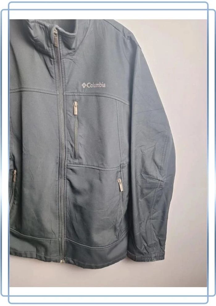 Veste légère /Track jacket Columbia noire / homme - taille M / brodé - photo numéro 3