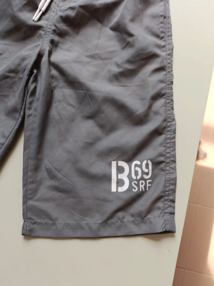 Short de bain gris bronzini 10 ans avec poche - photo numéro 2