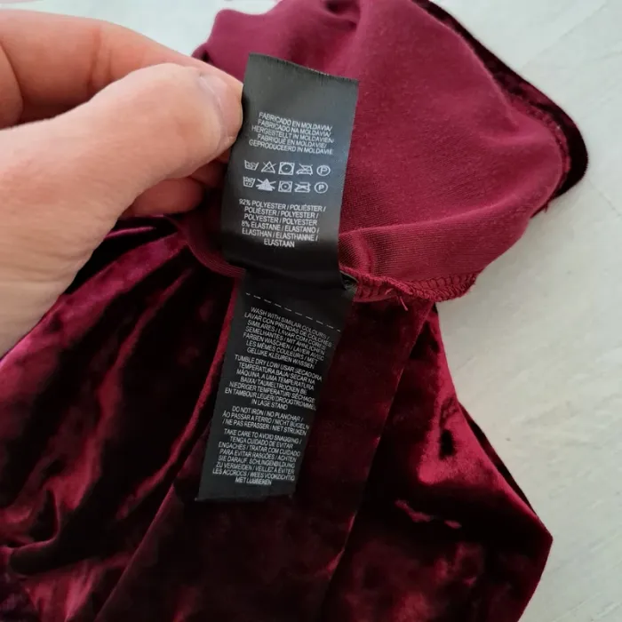Robe velours rouge bordeaux - Atmosphère - taille 36 - dos nu - soirée - photo numéro 6
