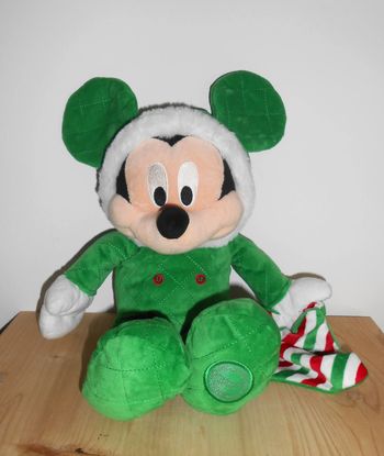 Peluche Mickey baby vert