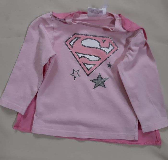 pyjama léger coton 2 pièces rose - supergirl - 18 mois - photo numéro 5