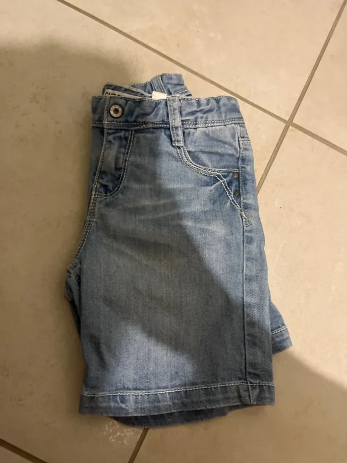 6 ans short bermuda bleu okaidi resserable - photo numéro 5