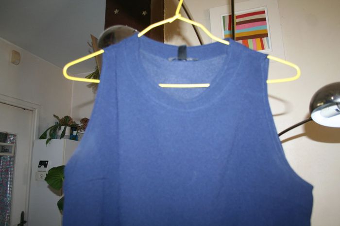 🌸Top voile bleu marine Taille 38 "Mango" Neuf 🌸 - photo numéro 2