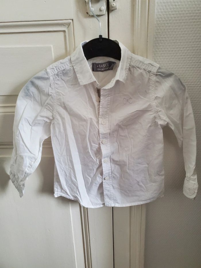 Chemise blanche manches longues 3ans