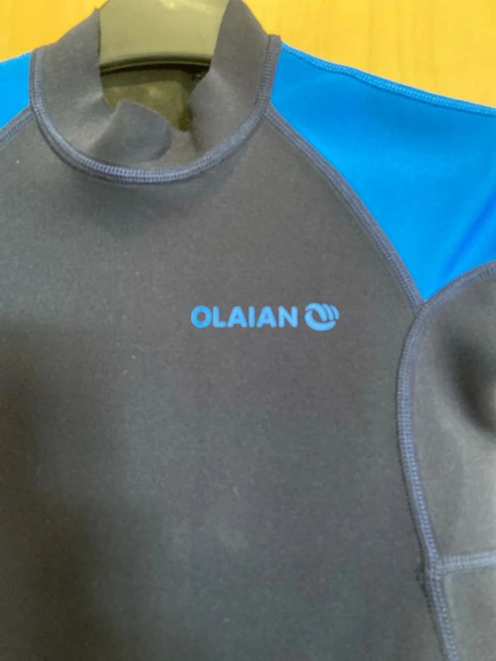 Combi de surf noire et bleue olaian 10 ans - photo numéro 2