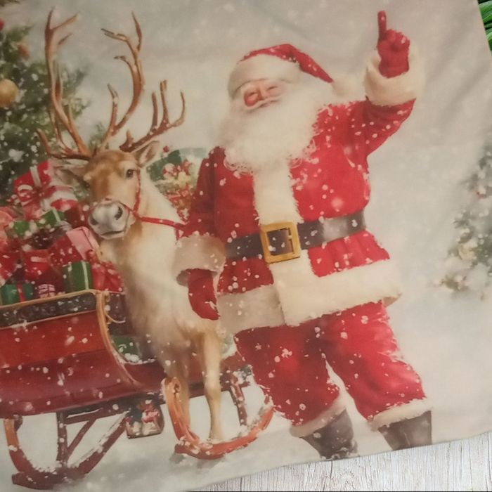 Housse de coussin noel père noël - photo numéro 2