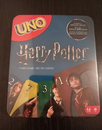 Jeu de carte UNO version Harry Potter Dans une boîte en fer / métallique