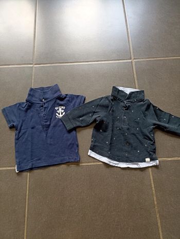 Lot 2 polos 12 mois