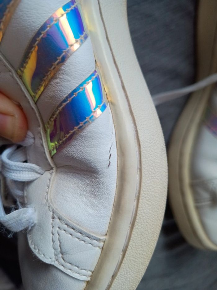 Baskets adidas taille 38 2/3 coloris blanc - photo numéro 3